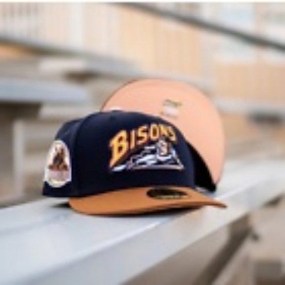 New Era Buffalo Bisons Sliding Buster 59FIFTY Fitted Hat Bisons Patch MiLB - Picture 10 of 11